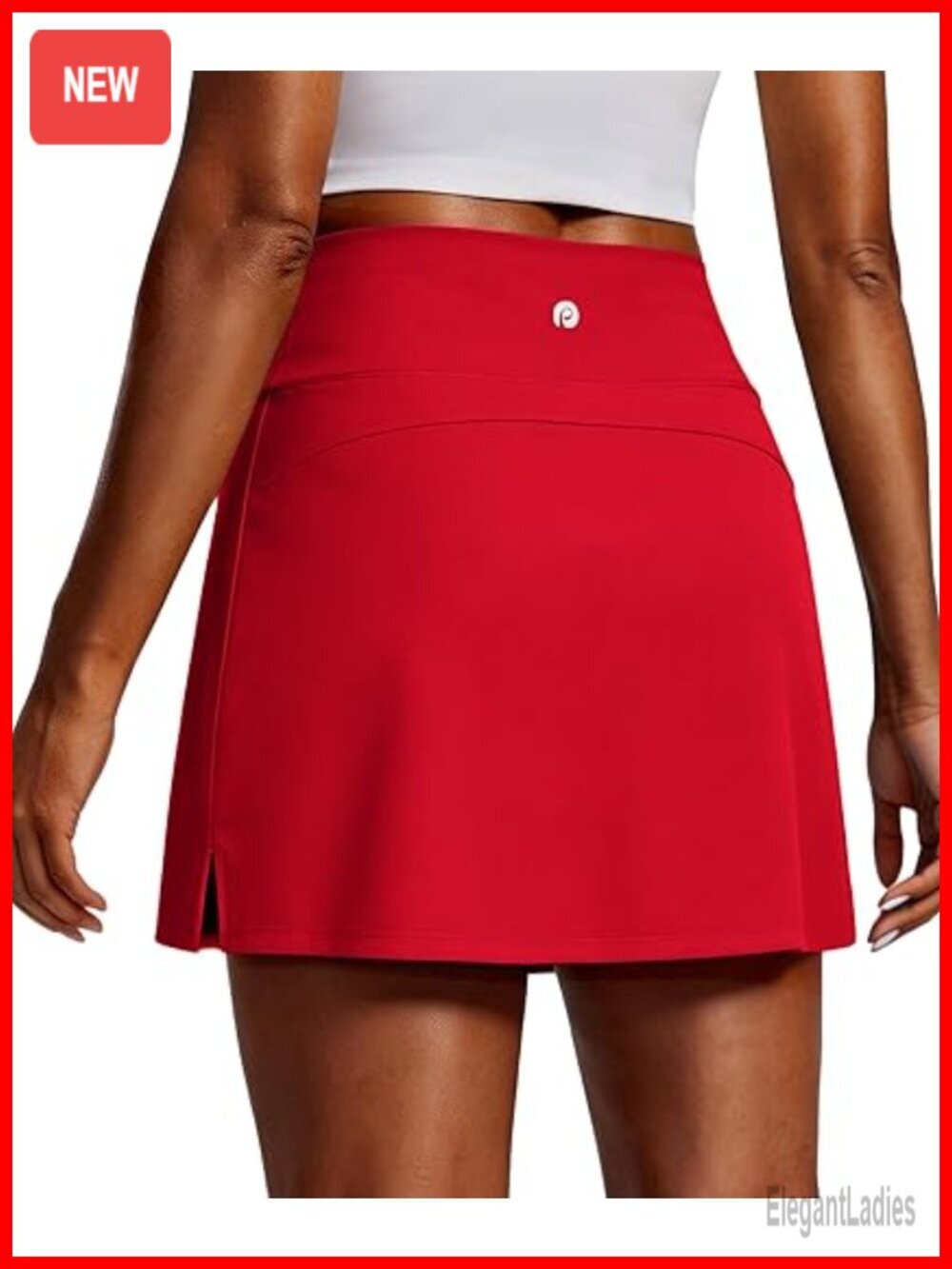 High Waisted Golf Tennis Skort with Pockets UPF 50+ Stretch
